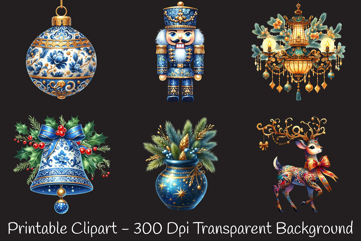 Christmas Chinoiserie Sublimation PN, an Illustration by RobertsArt (Photo 2 of 7)