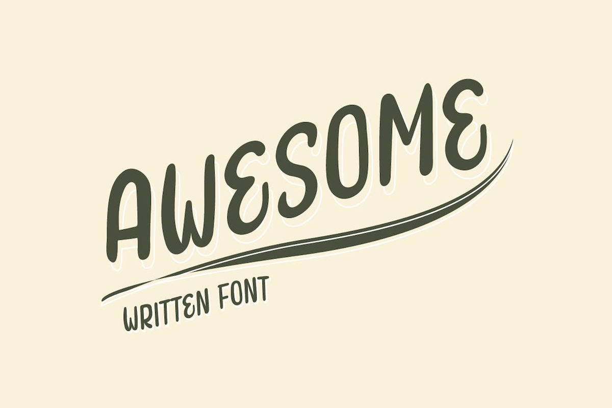 Determine - Handwriting Display Font, a Handwritten Font by CreateBigSupply (Photo 7 of 10)