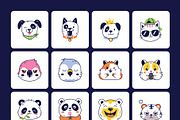 135 Cute Animal Hand-drawn Bundle, an Emoji Icon by Brickclay (Thumbnail 9 of 12)