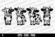 Spotted dairy cow, an Animal Illustration by Vectorhight (Thumbnail 1 of 3)