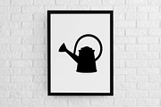 Watering Can Silhouette SVG, an Object Illustration by newminddesign (Thumbnail 2 of 3)
