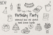 Birthday | Whimsical Sketch Bundle, a Decorative Illustration by Artalia (Thumbnail 1 of 5)