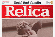 Relica - Serif font family, a Serif Font by Artistic & Unique (Thumbnail 1 of 15)