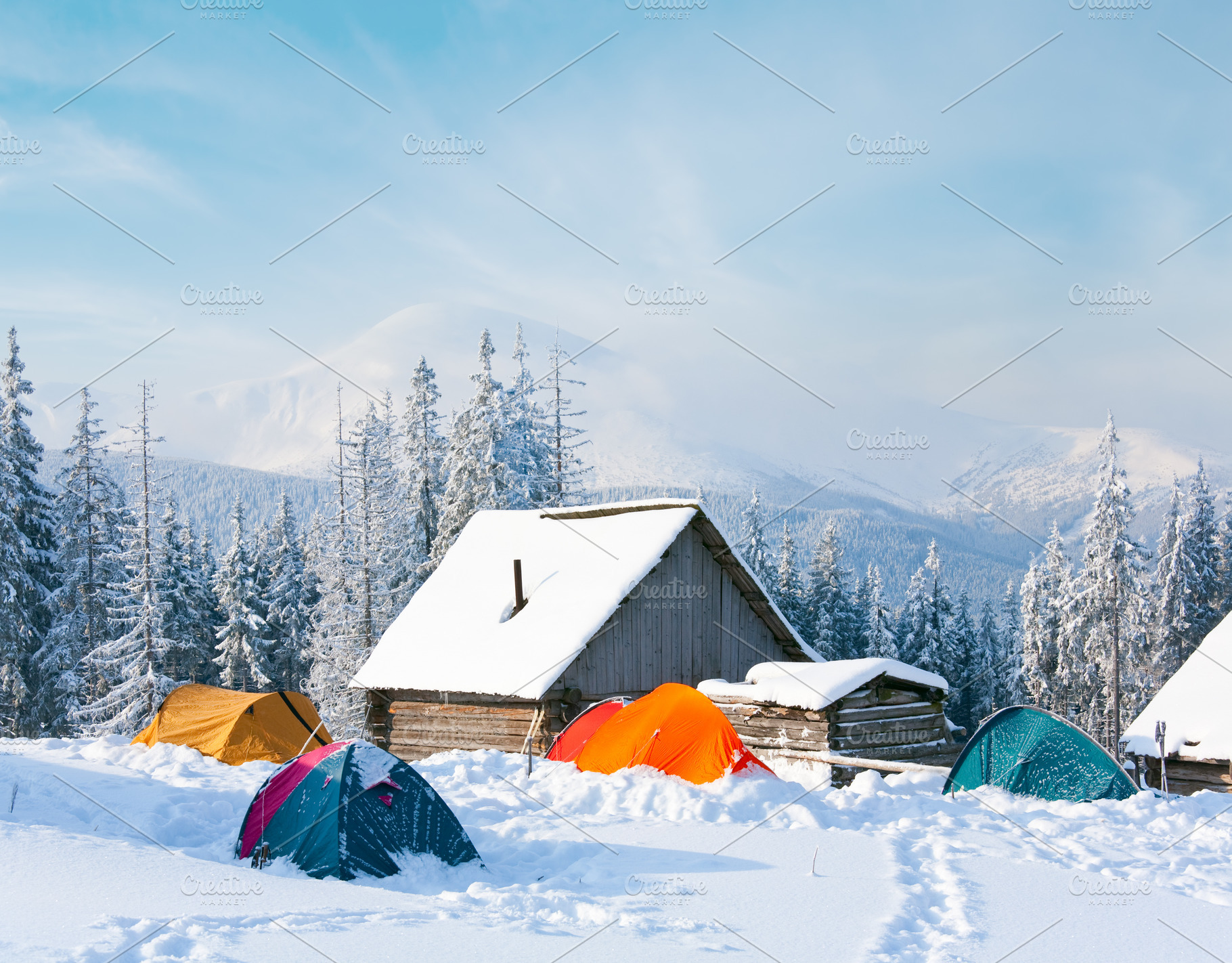 winter mountain landscape, a Nature Photo by YuriyB
