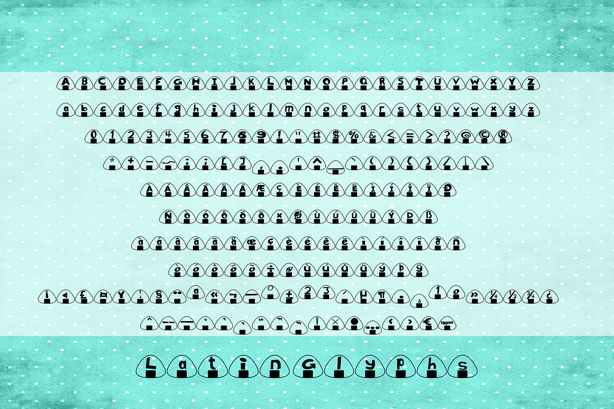 Onigiri, a Font by Incstone Design by Megami (Photo 2 of 8)