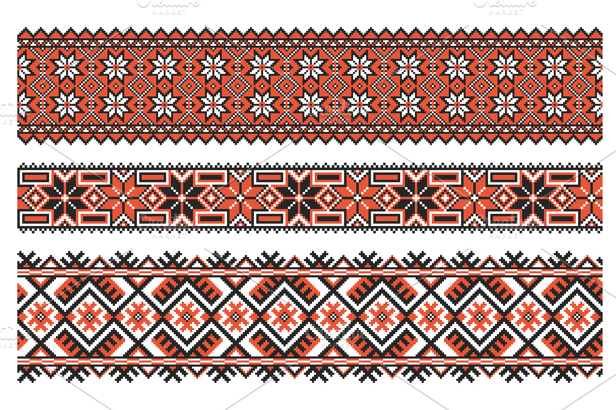 Ukrainian national embroidery, a Decorative Illustration by RevelStockart