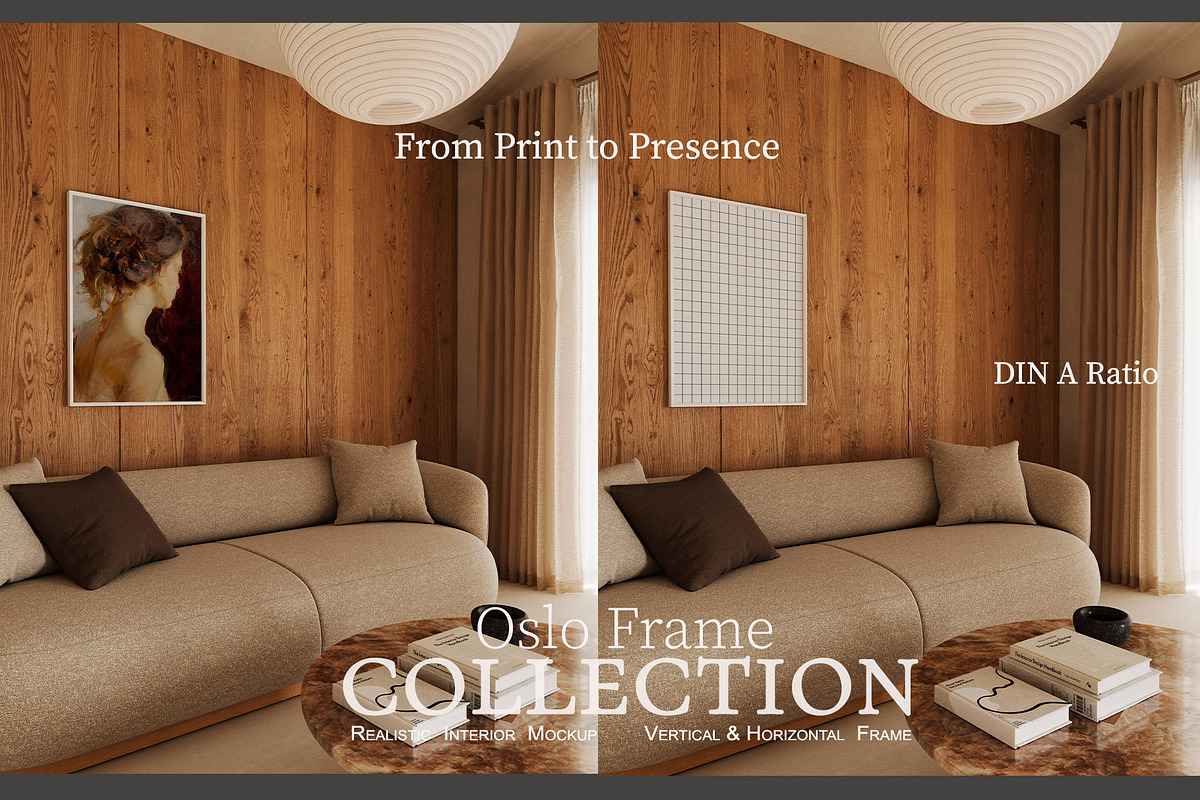 Oslo Japandi Wood Frame Mockup, a Household Mockup by LAMIA DESIGN (Photo 5 of 18)