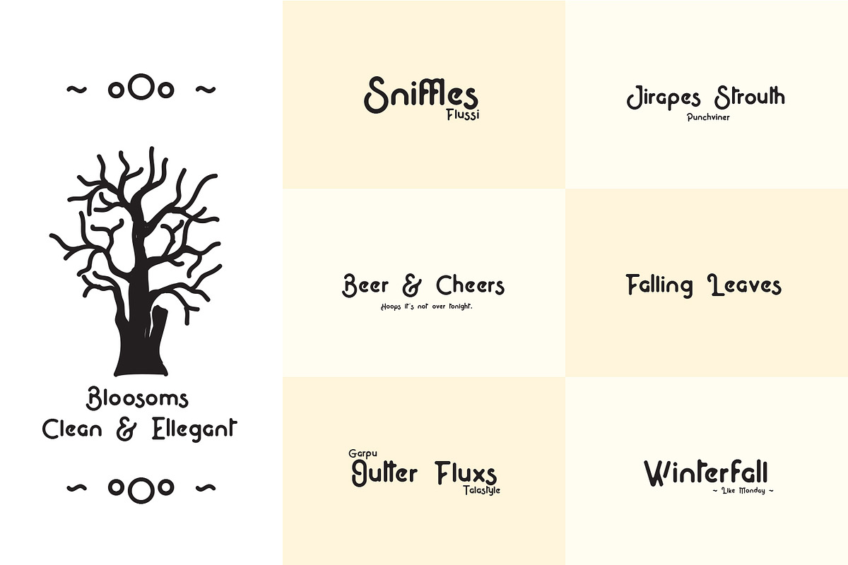 Bloosom Display Font, a Sans Serif Font by Saystype (Photo 3 of 6)