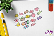 Cute Colorful Facemasks Characters, a Healthcare Illustration by Jocularity Art (Thumbnail 2 of 3)