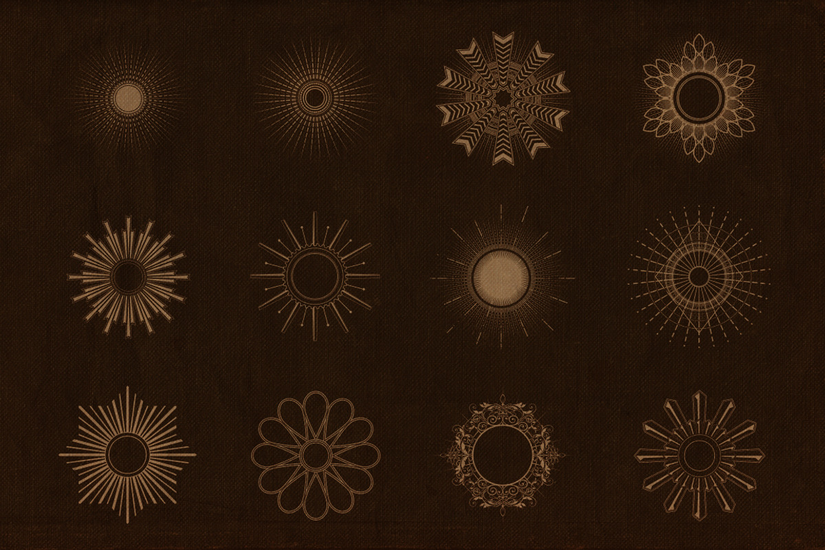 Sunbursts Shapes Vol.3 preview 3