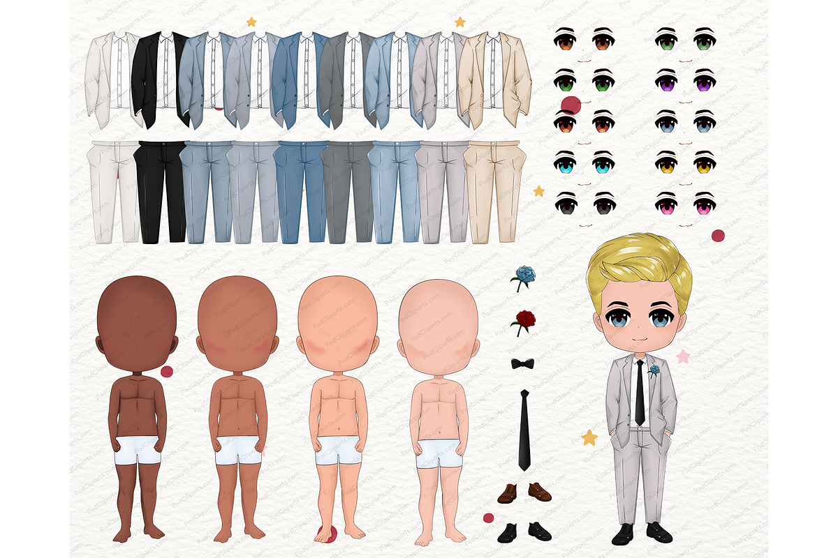 Bride and Groom couple clipart PNG, a Person Illustration by Podcliparts (Photo 6 of 8)