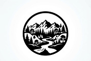 60 Eco Globe Landscape Silhouette, a Technology Illustration by Amazin_art (Thumbnail 23 of 49)