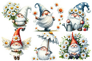 Watercolor  White Gnome Daisy, an Illustration by Designworld (Thumbnail 2 of 6)