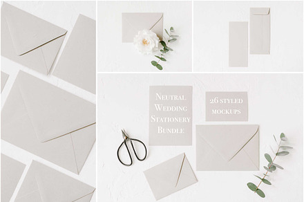 Neutral Wedding Styled Mockups