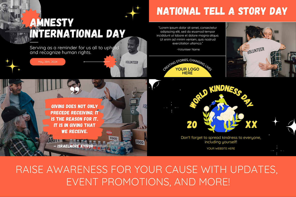 Charity Social Media Marketing, a Social Media Template by ShayMadeWhat (Photo 3 of 4)