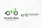 Kinetik - Electric & Eco E-Bike Logo, a Branding & Logo Template by Creattlle (Thumbnail 1 of 4)