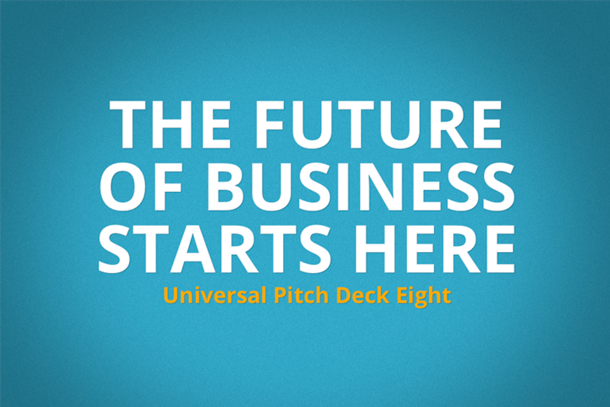 Universal Pitch Deck Eight PwerPoint, a Presentation Template by PitchStock (Photo 1 of 5)