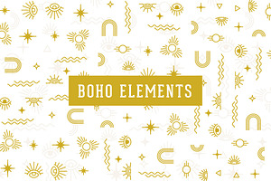 Boho Elements Vector Bundle