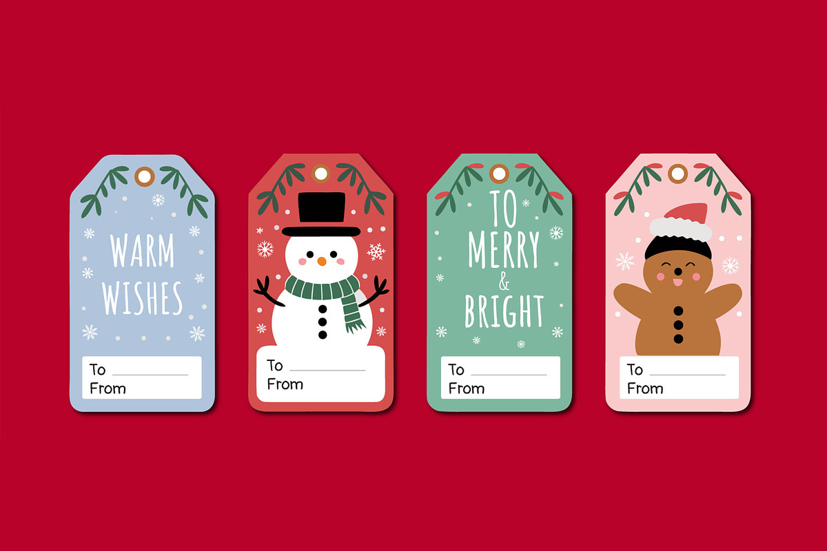 Christmas Gift Tag, a Stationery Template by MightyDesign (Photo 2 of 7)