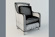 Federico Leather Chair, a Furniture 3D Model by 3Dpapa (Thumbnail 4 of 4)