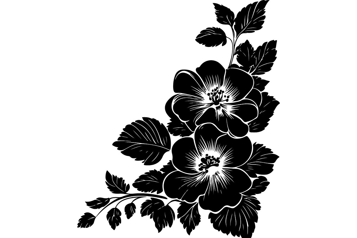 Vintage Floral Corner SVG Bundle, an Object Graphic by Designer_Momina (Photo 4 of 14)