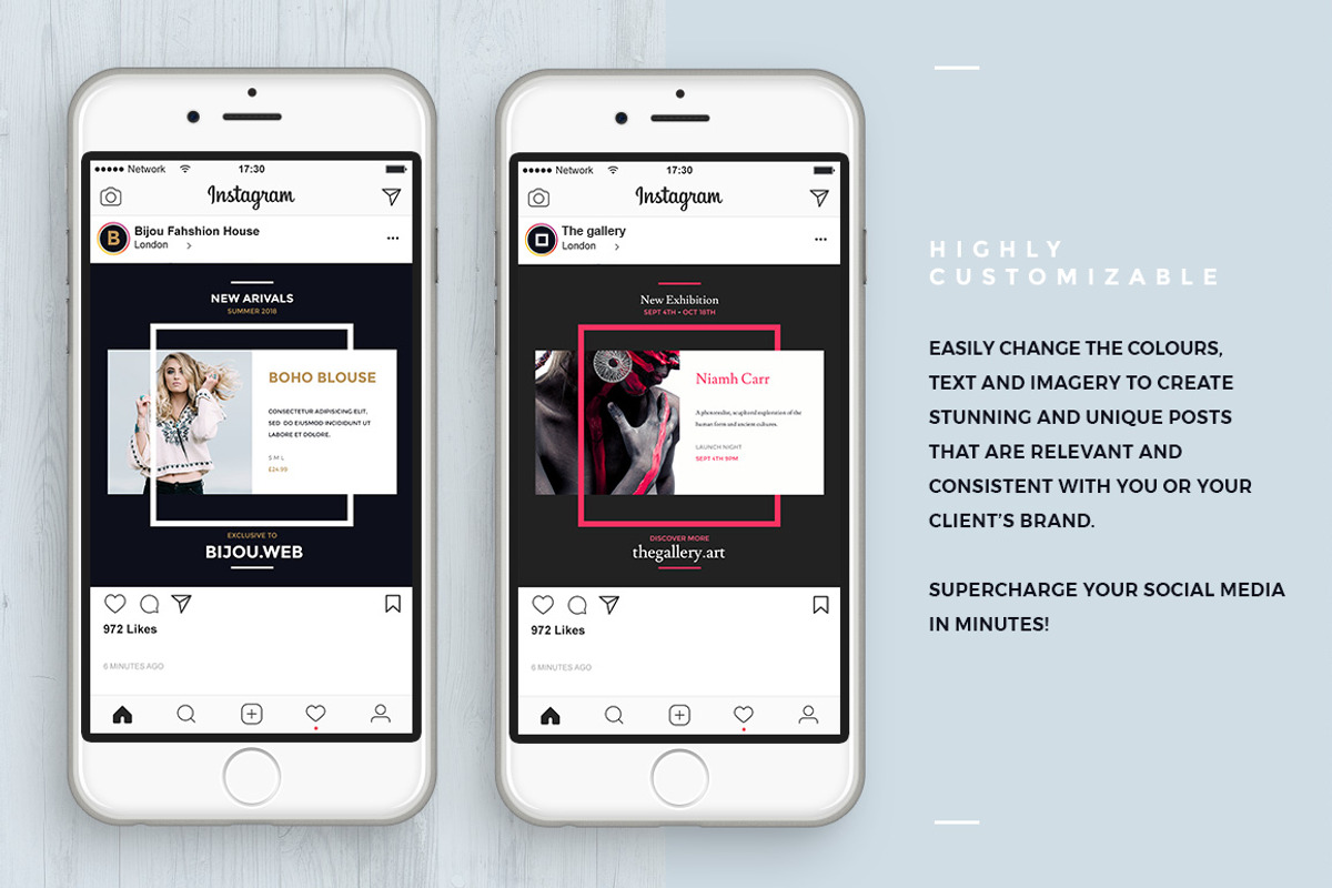 Instagraphics Social Media Templates, a Social Media Template by Twinbrush (Photo 3 of 8)