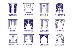 Theater stage curtains, an Object Illustration by Vector Tradition