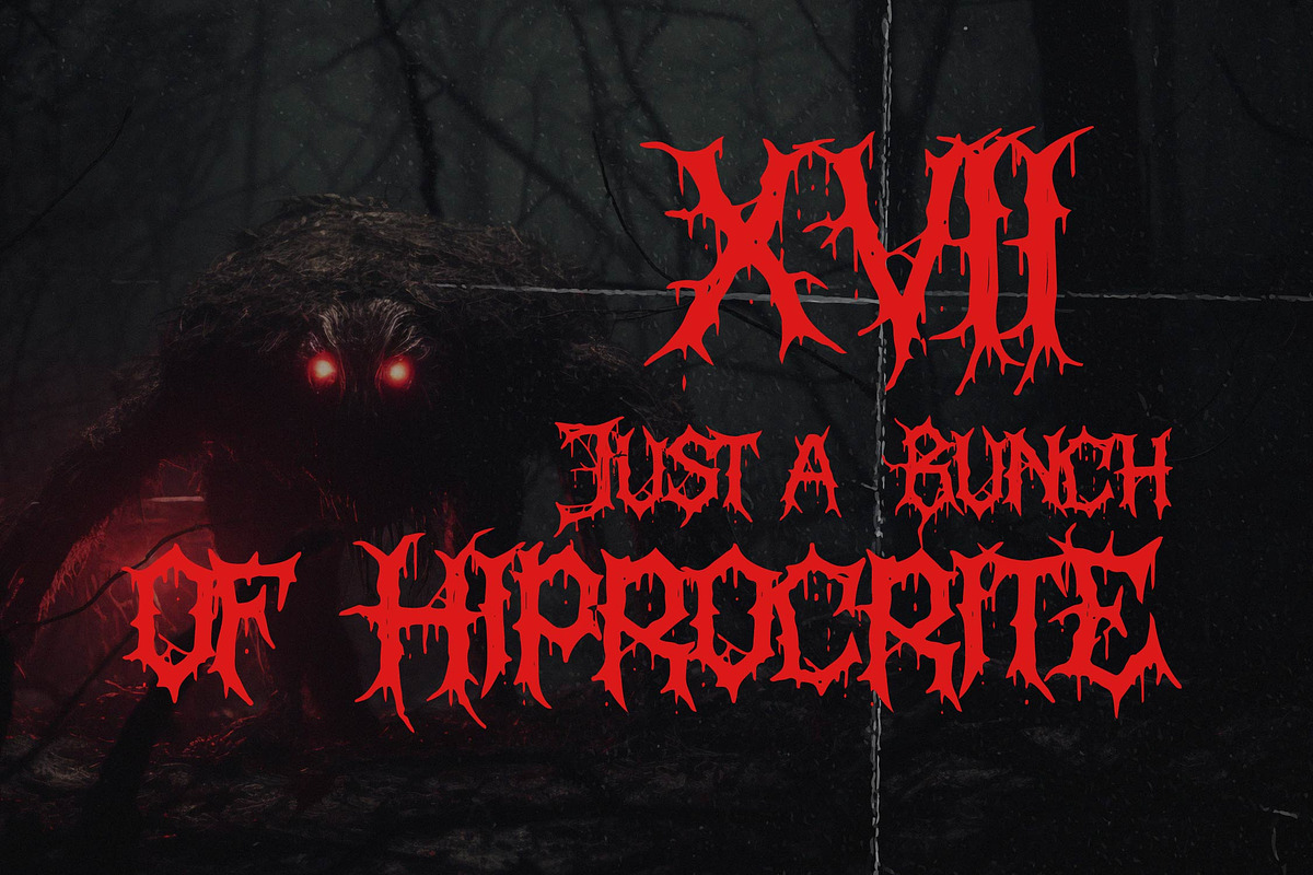 Kerak Neraka | Black Metal Font, a Blackletter Font by Denustudios (Photo 6 of 11)