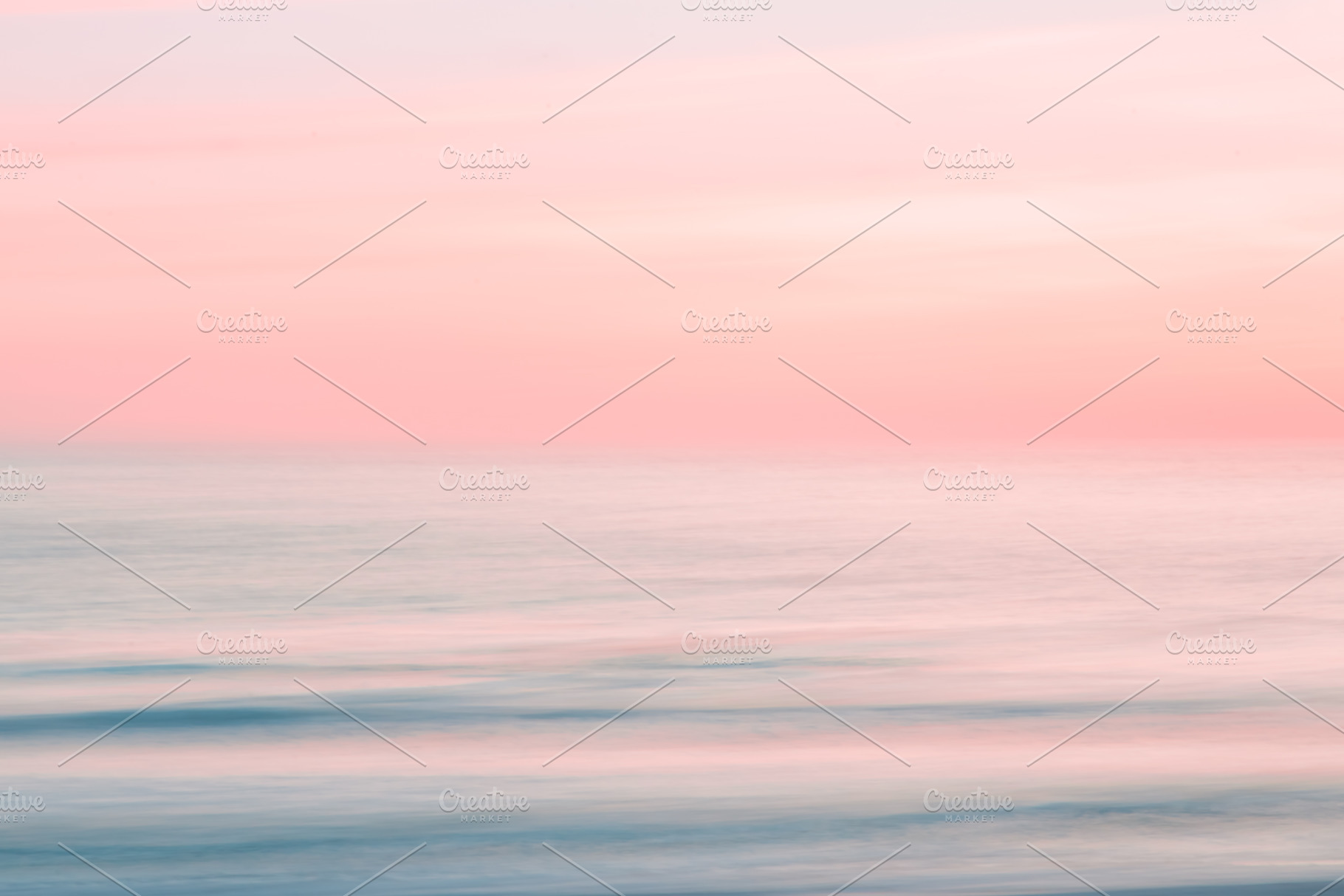 Abstract blurred sunrise sky and  oc, a Nature Photo by Irina Moskalev