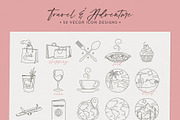 Travel & Adventure Icons - 50 items, an Outline Icon by amber&ink (Thumbnail 2 of 12)