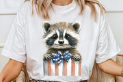 Cute Patriotic Raccoon PNG, an Illustration by SinaCreation (Thumbnail 7 of 10)