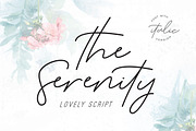 The Serenity - Lovely Script, a Script Font by Dharmas Foundry (Thumbnail 1 of 15)