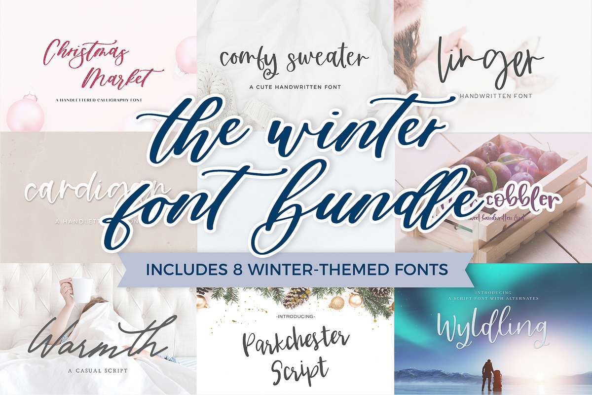 The Winter Font Bundle, a Script Font by Beck McCormick (Photo 1 of 9)