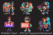 Black Friday Boy Sublimation Clipart, an Illustration by RobertsArt (Thumbnail 2 of 5)