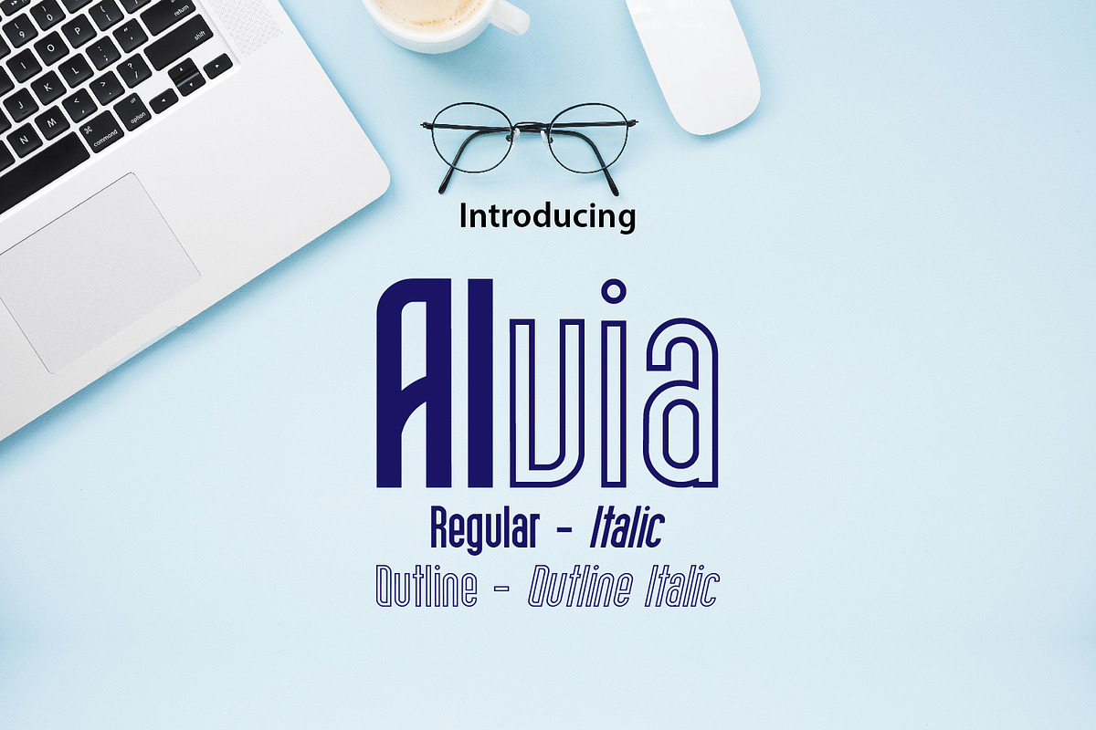 Alvia, a Sans Serif Font by da_only_aan (Photo 2 of 6)