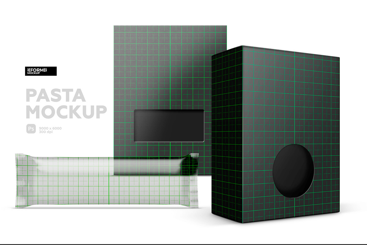 Pasta Mockup, a Packaging Mockup by Reformer Mockup (Photo 4 of 5)