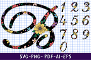 Floral Alphabet, Floral Font SVG, an Object Graphic by D2PUTRI (Thumbnail 18 of 31)