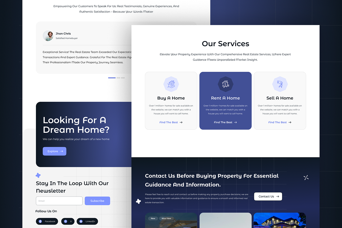 Real Estate Landing Page Template, an UI Kit Template by nwdigitalstore (Photo 4 of 4)