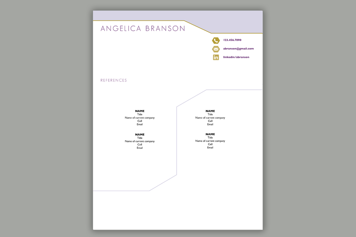 Modern Resume Template MS Word, a Resume Template by Scribbled Napkin Design (Photo 4 of 5)