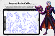 Halloween Male Poses, a Brush Add-On by Selentaori Studio (Thumbnail 9 of 13)