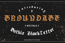 Groundage Gothic Blackletter