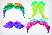 Watercolor Mustache Clip Art, a Decorative Illustration by Mgd.Design (Thumbnail 2 of 3)