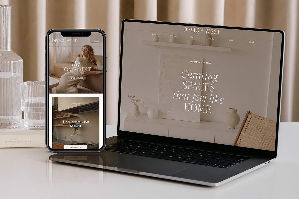 DesignWest: Squarespace 7.1 Template