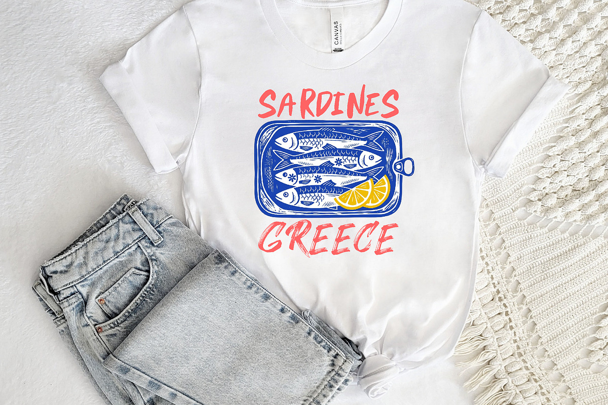 Summer Sardines Greece PNG, a Seasonal Illustration by Canvas Craft (Photo 6 of 7)
