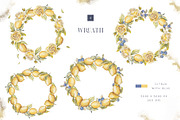 Watercolor lemon and blueberry, an Illustration by MariGraphic boutique (Thumbnail 9 of 13)