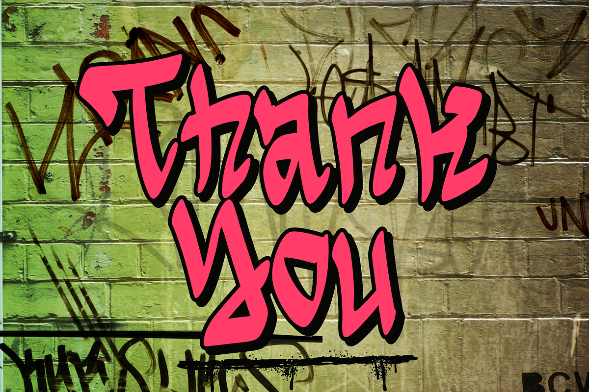Taglord is a graffiti-tagging font, a Handwritten Font by Brown Cupple (Photo 8 of 8)