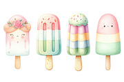 Whimsical Ice Cream Bundle, a Food Illustration by Whimsy Brush Studio (Thumbnail 6 of 9)