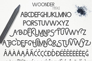 Woonder [2 Font], a Sans Serif Font by Julia Dreams (Thumbnail 2 of 7)
