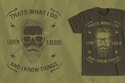 Funny Beard Saying T-Shirt Design, an Illustration by CJR Designs (Thumbnail 1 of 2)