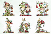 Whimsical Christmas Fluffy Gnome PNG, an Illustration by Creative Art (Thumbnail 6 of 11)